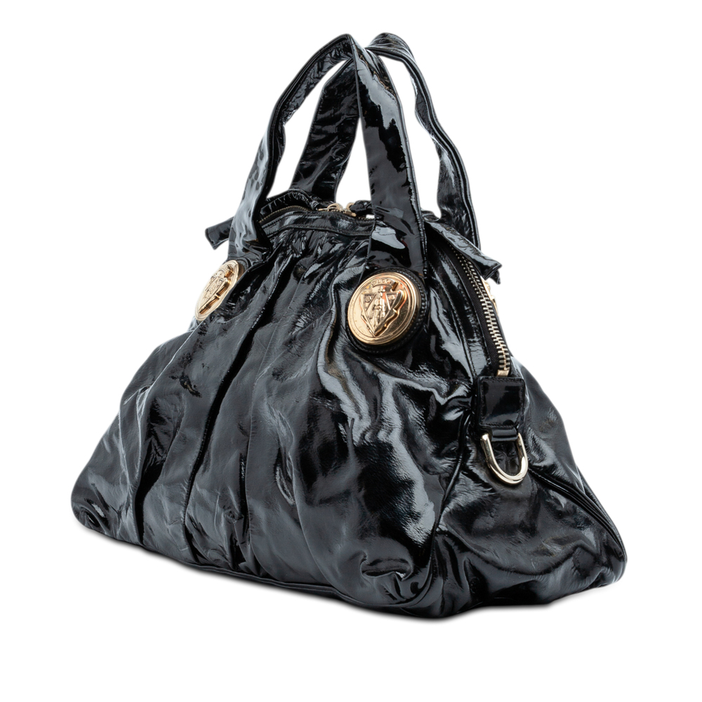 Pre-Loved Gucci Large Patent Hysteria Satchel - Picture 2 of 9